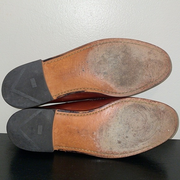ALLEN EDMONDS Maxfield Brown Leather Tassel‎ Loafers Shoes Men\'s Size 10 E main image 2
